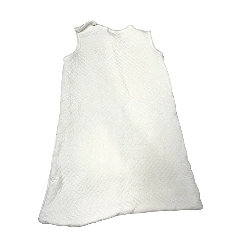 The Beaufort Bonnet Company textured pima cotton sleep sack Size 0-6M white soft